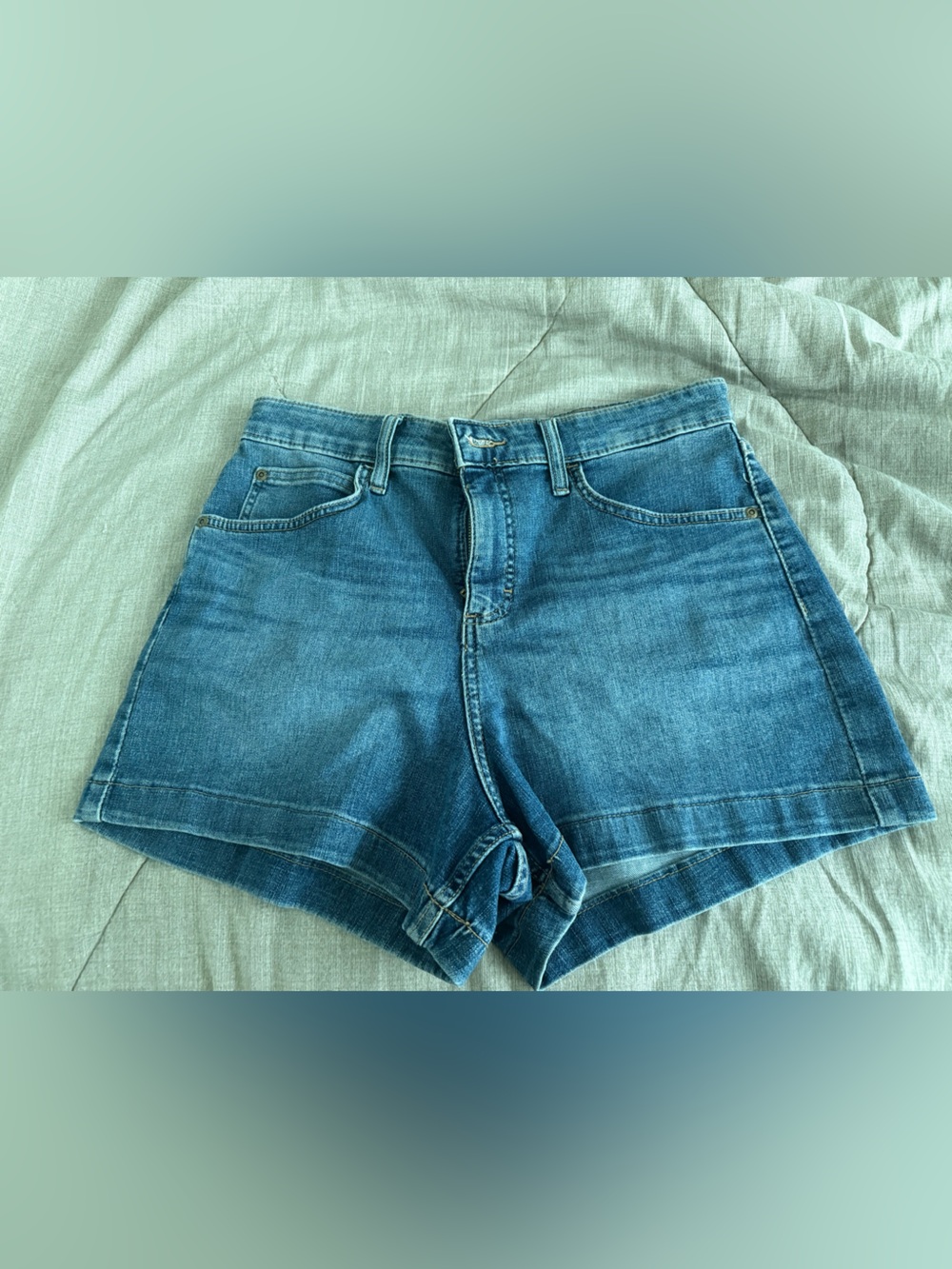 Lee Blue Denim Jean Shorts